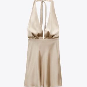 Zara Satin Effect Mini Dress
